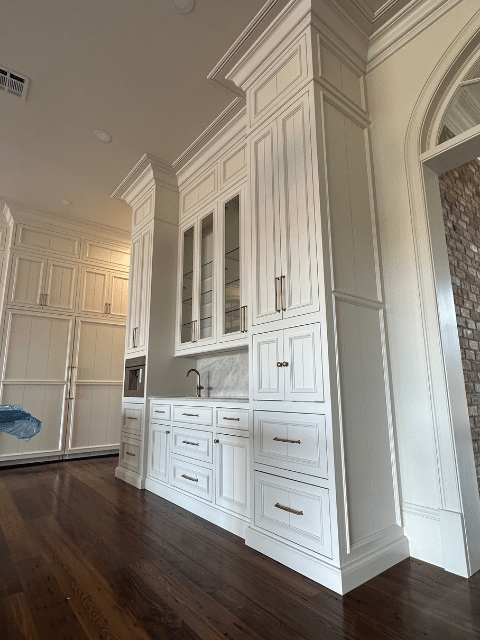Kitchen Cabinets in a custom home built in Lafayette